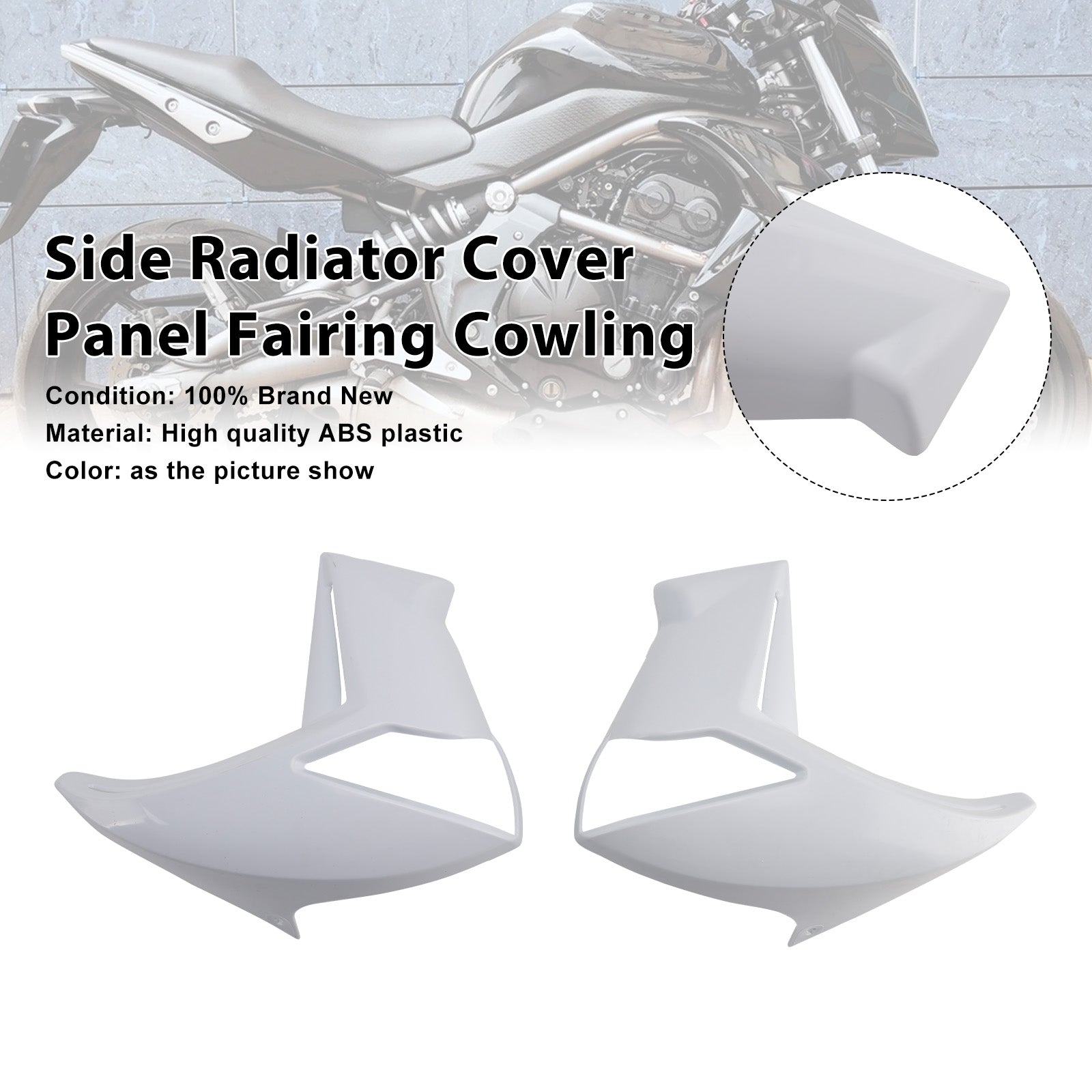 KAWASAKI ER6N ER-6N 2009-2011 Side Radiator Cover Panel Fairing Cowling