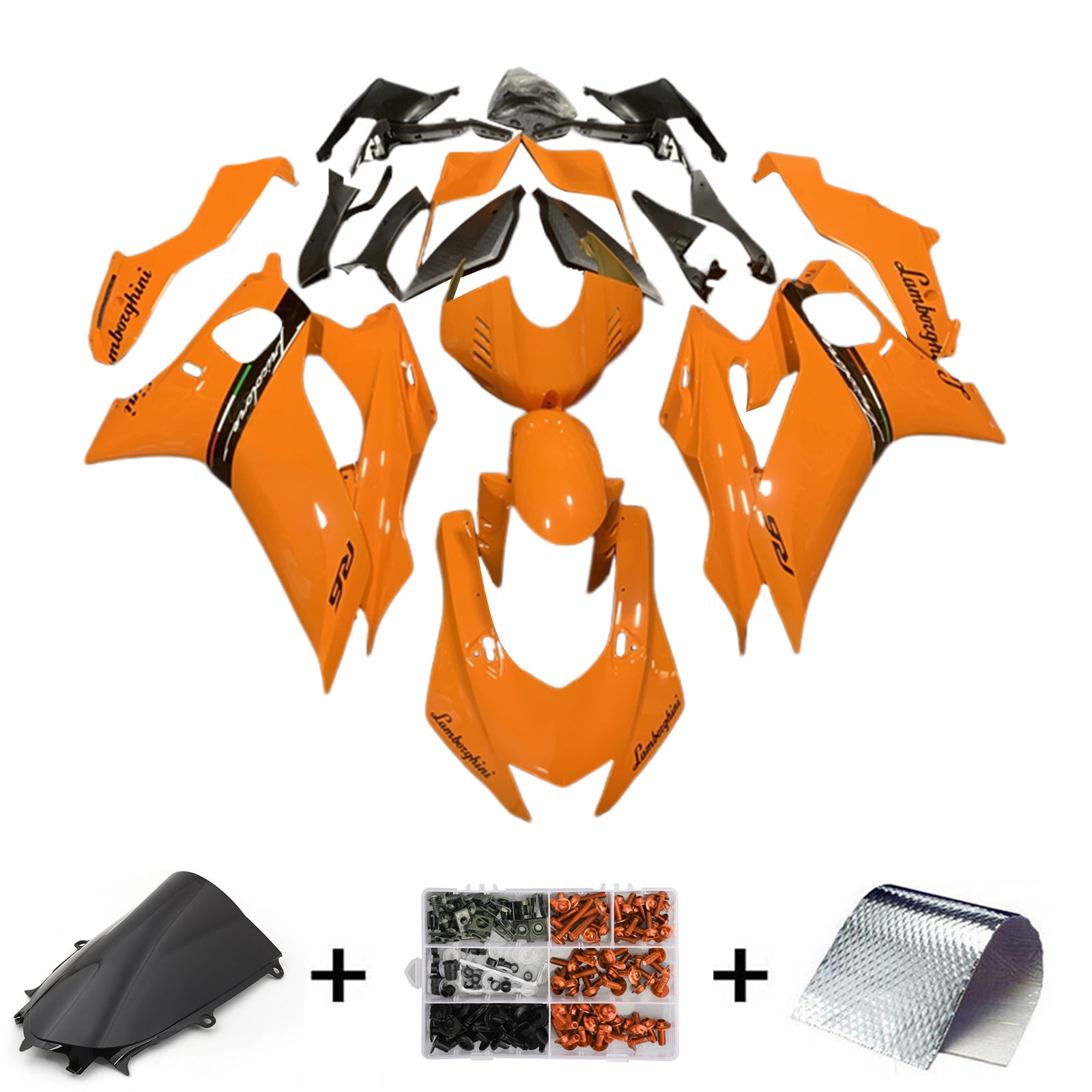 Kit Carenado Amotopart Yamaha YZF-R6 2017-2023 Naranja