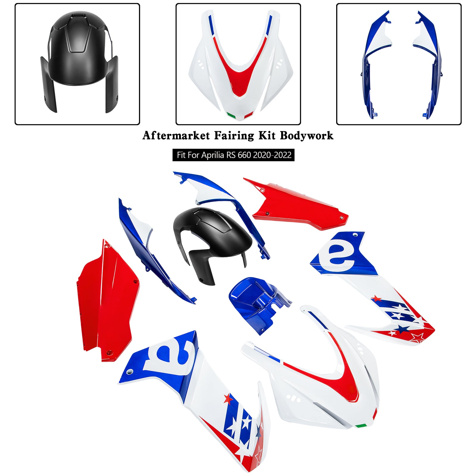 Amotopart (2020-2024) Aprilia RS 660 Fairing Kit Collection