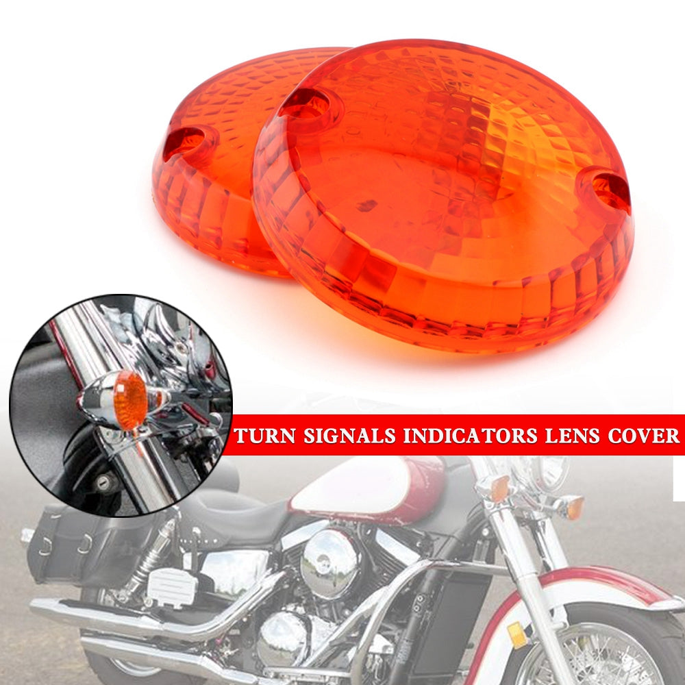 Turn Signals Indicators Lens Cover For Yamaha Kawasaki Vulcan 1500 VN