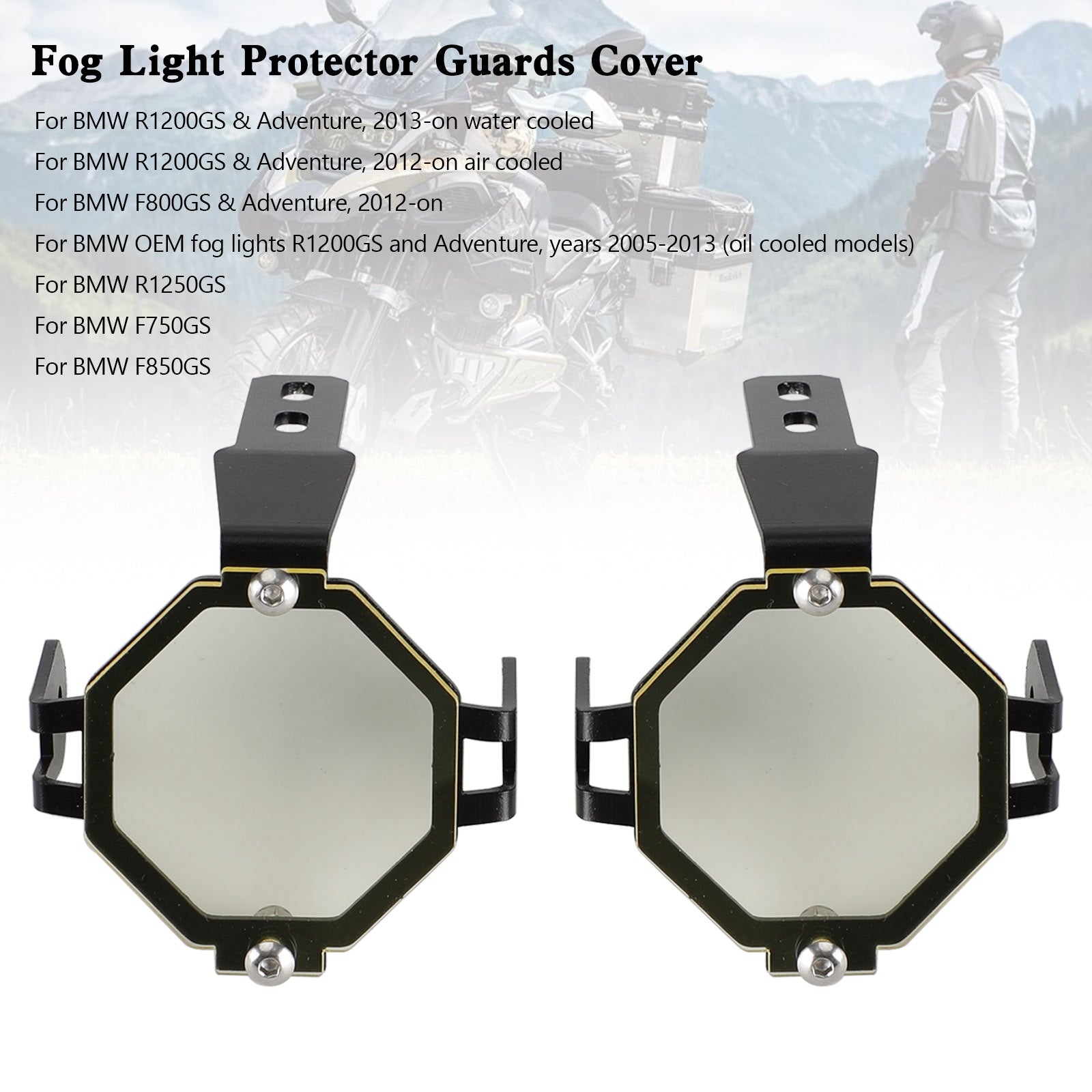 BMW R1200GS Adventure F800GS F850GS F750GS Fog Light Protector Guards Cover