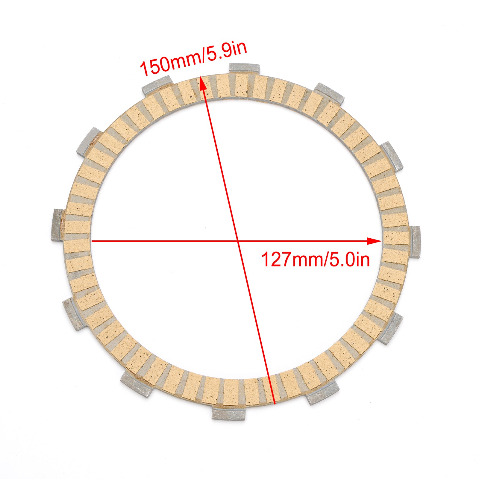 2002-2008 Honda VTX1300 2003-2009 VTX1800 Clutch Friction Plate Kit 22201-MCA-000 22203-MCA-000