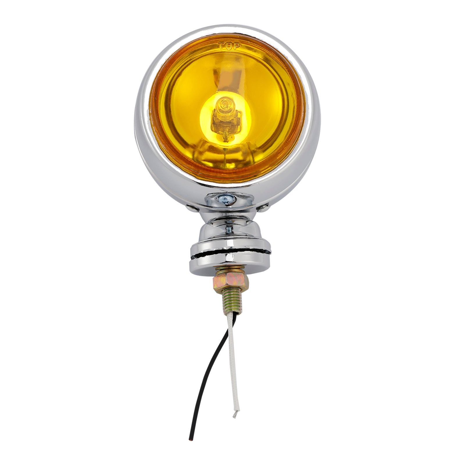 Motorcycle Headlight Lamp Spotlight Universal Coler Switch Chrome #D20