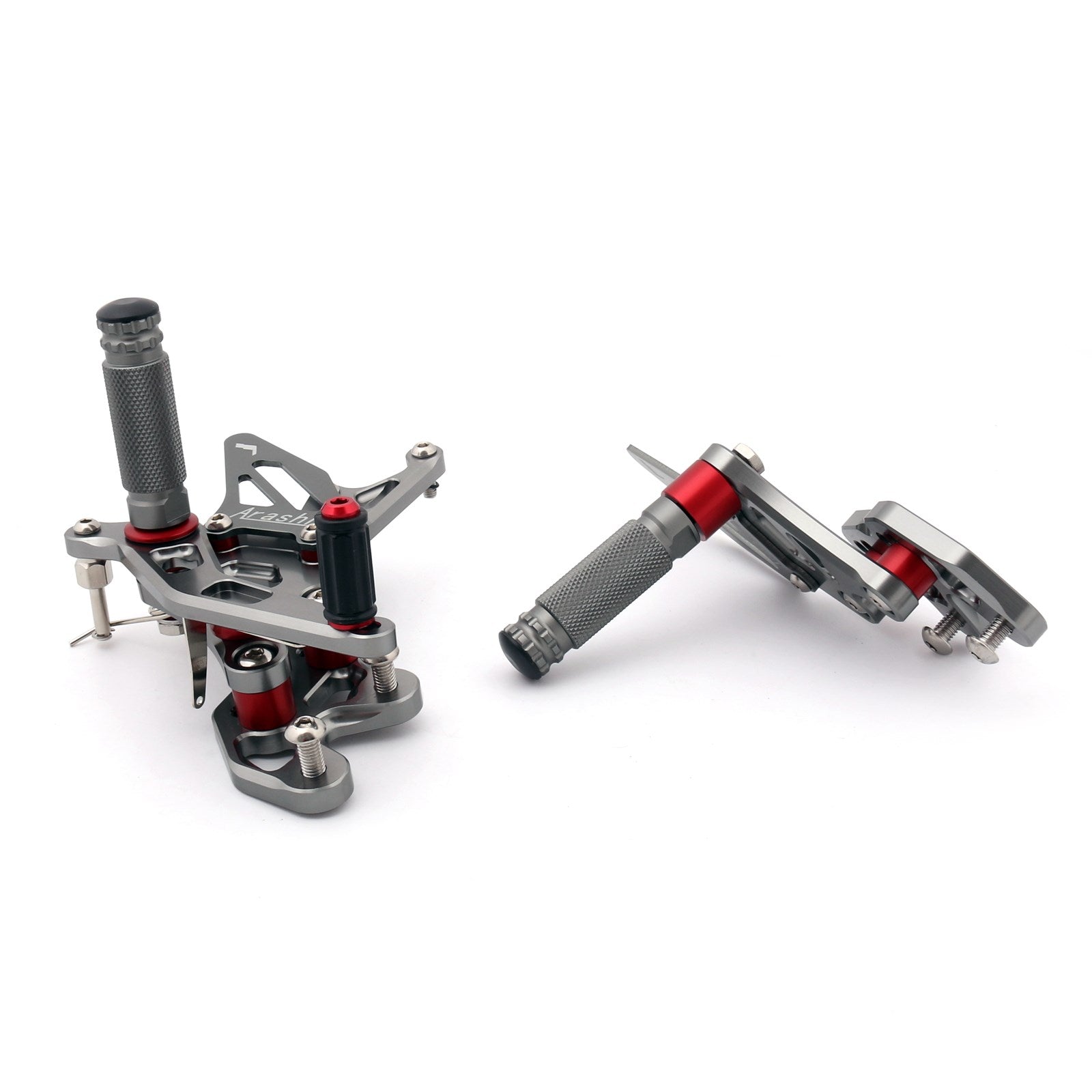 11-19 Suzuki GSXR 600/750 Racing Footrest Rearsets Rear Set Foot pegs Gray