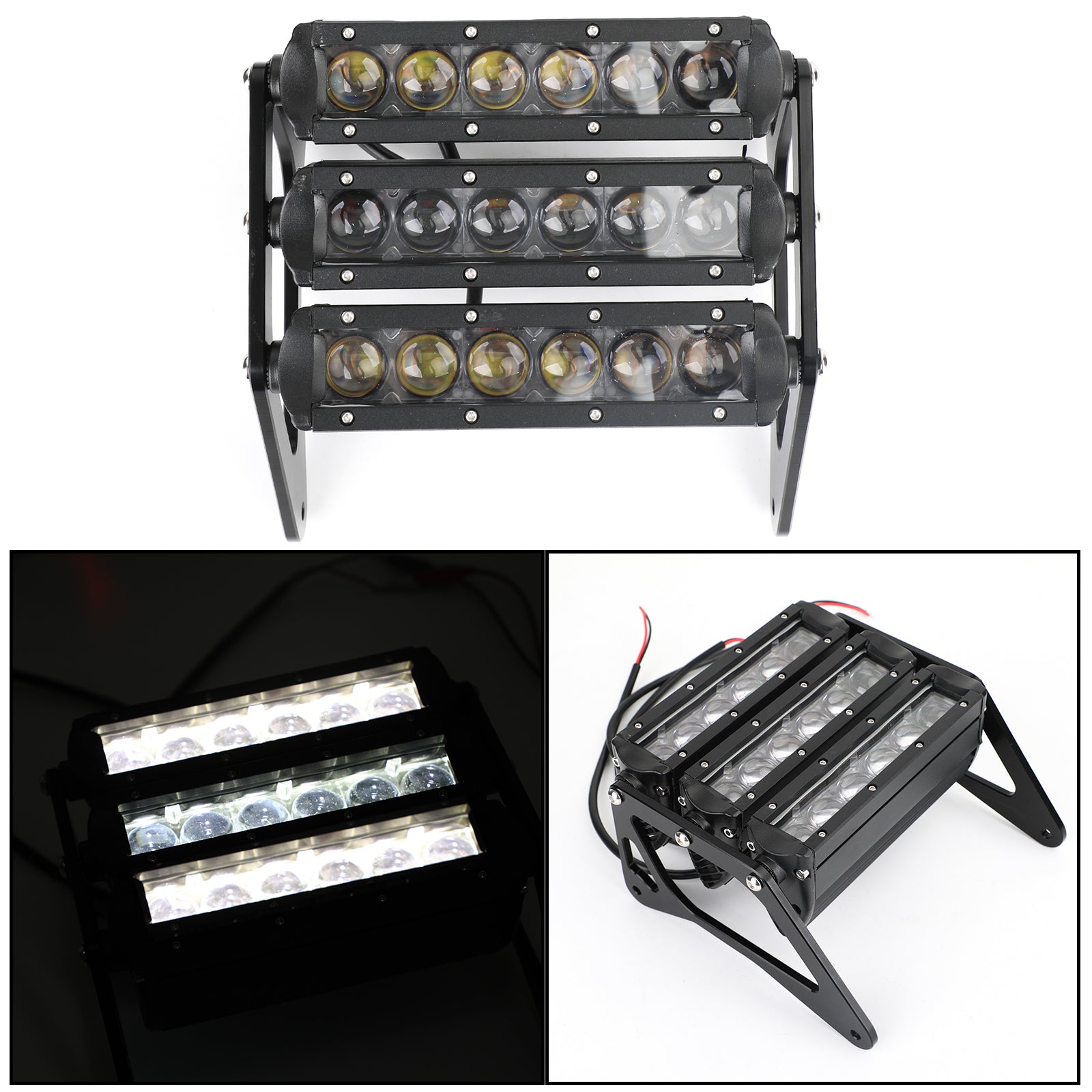 2013-2019 Honda MSX125 MSX125SF Grom 125 3 Row Spot LED Light Bar Headlight