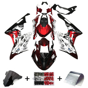 Amotopart BMW S1000RR 2017-2018 Black&amp;Red Style7 Verkleidungsset