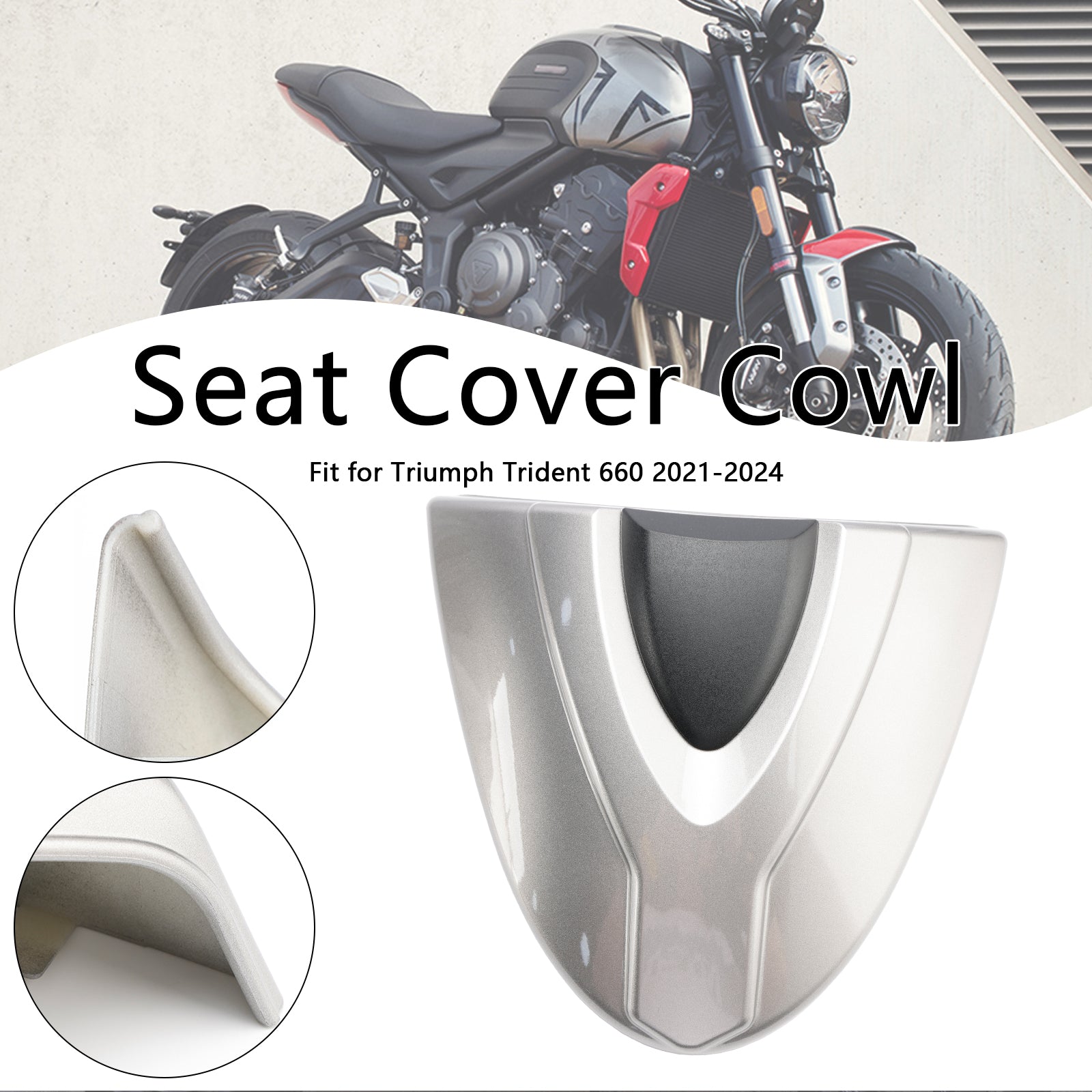 21-24 Trident 660 Tail Rear Seat Cover Fairing Cowl