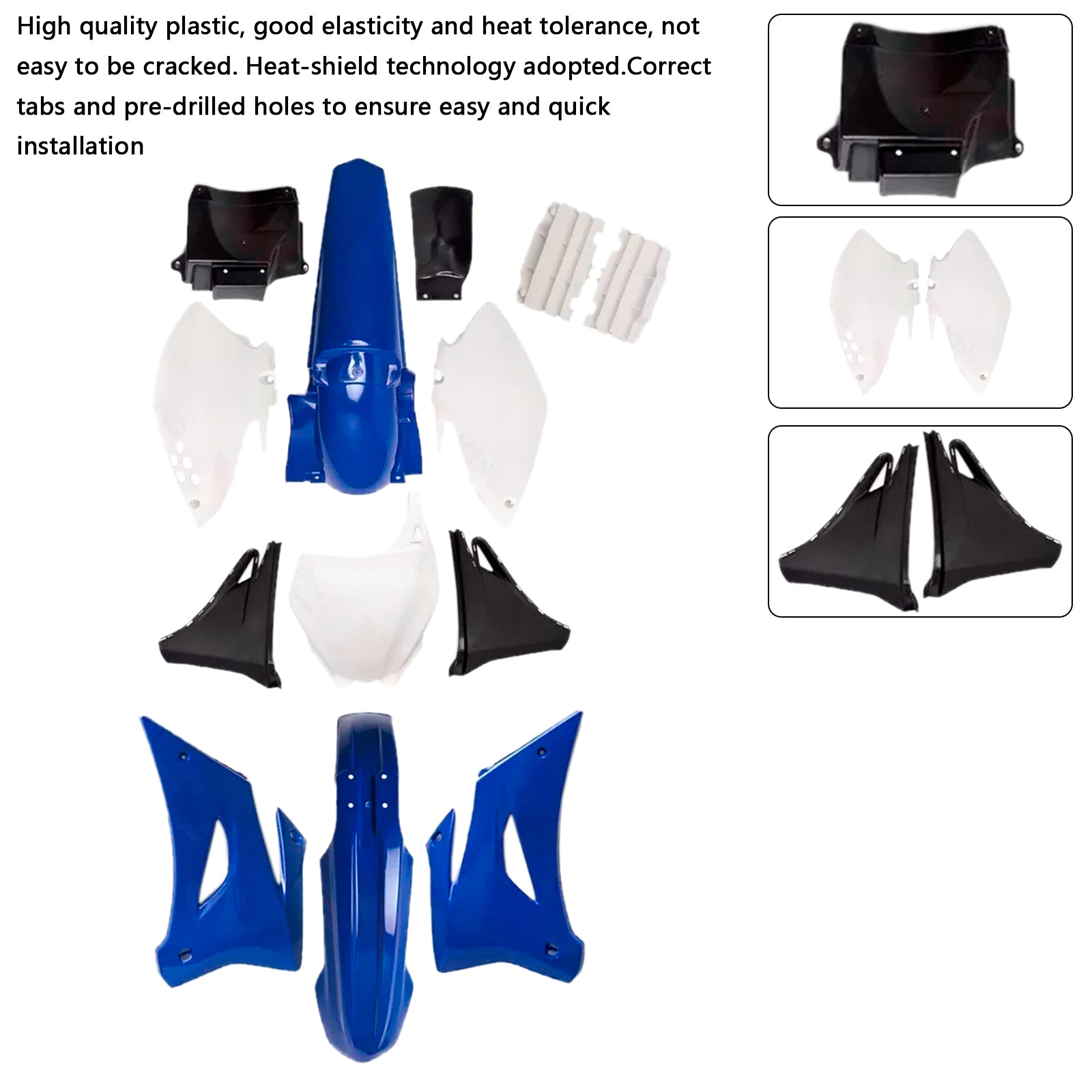 Yamaha 外装セット TT250 Yamaha YZF250 TTR250 YZ250 Body Plastic Kit Front Rear Fender Fairing