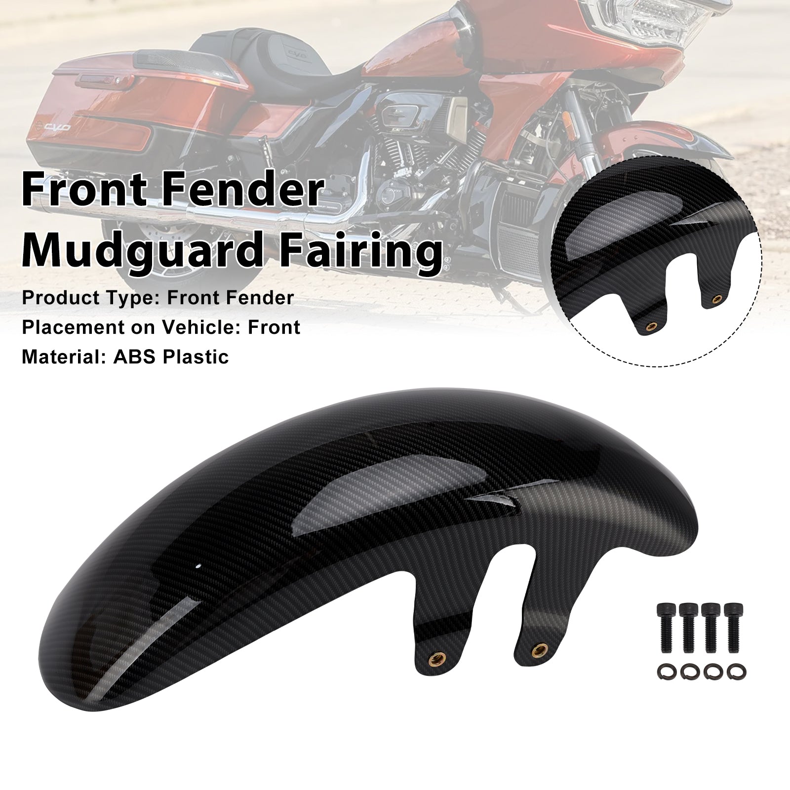 23-25 Touring CVO Road Glide / Street Glide  Front Fender Mudguard Fairing