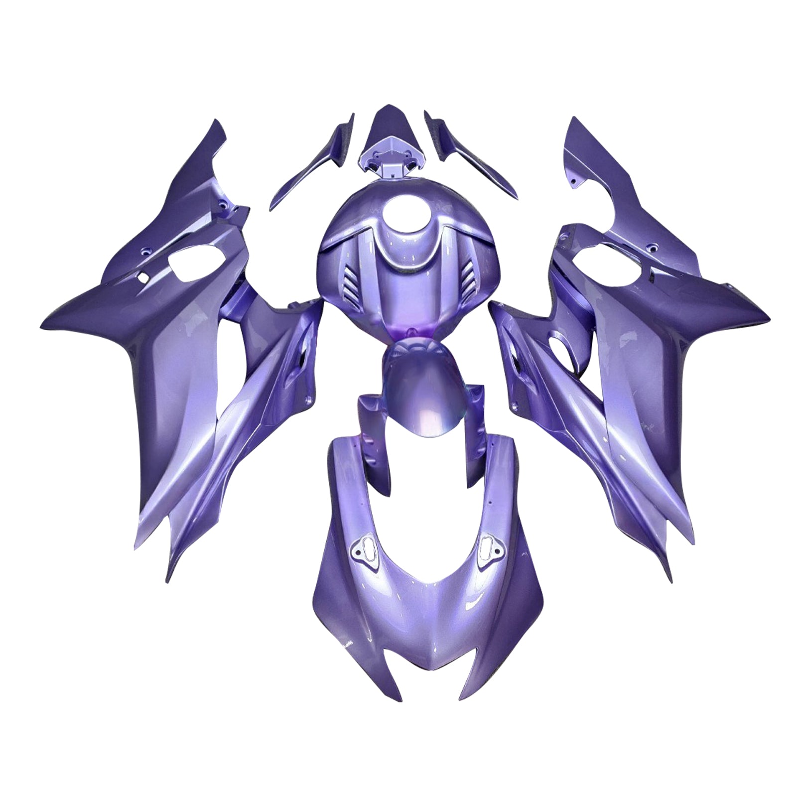 Amotopart 2017-2023 Yamaha YZF-R6 Light Purple Fairing Kit