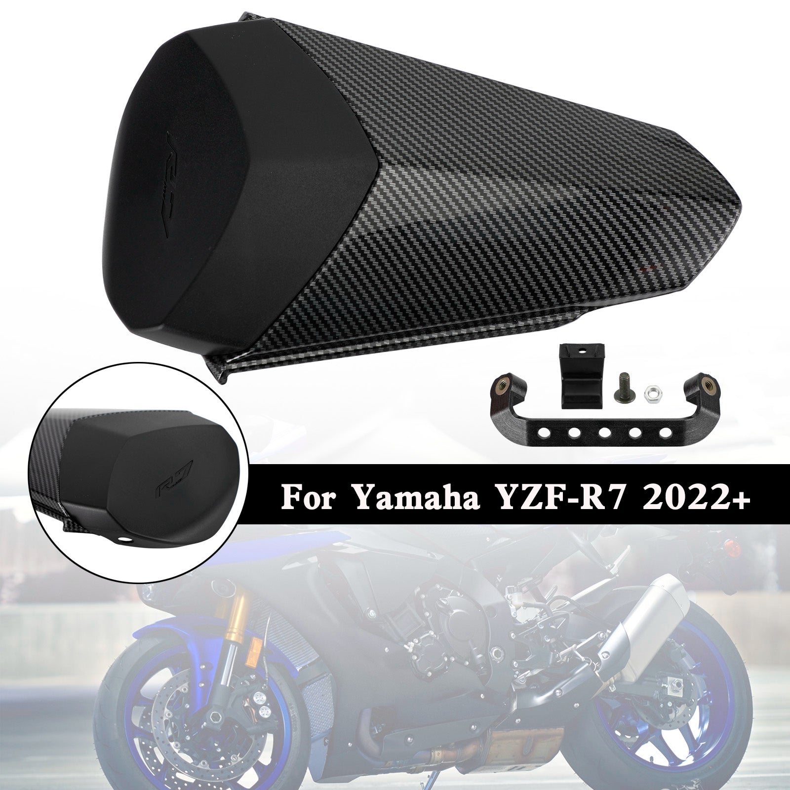 22-23 YAMAHA YZF R7 Heck Rücksitzbezug Verkleidung