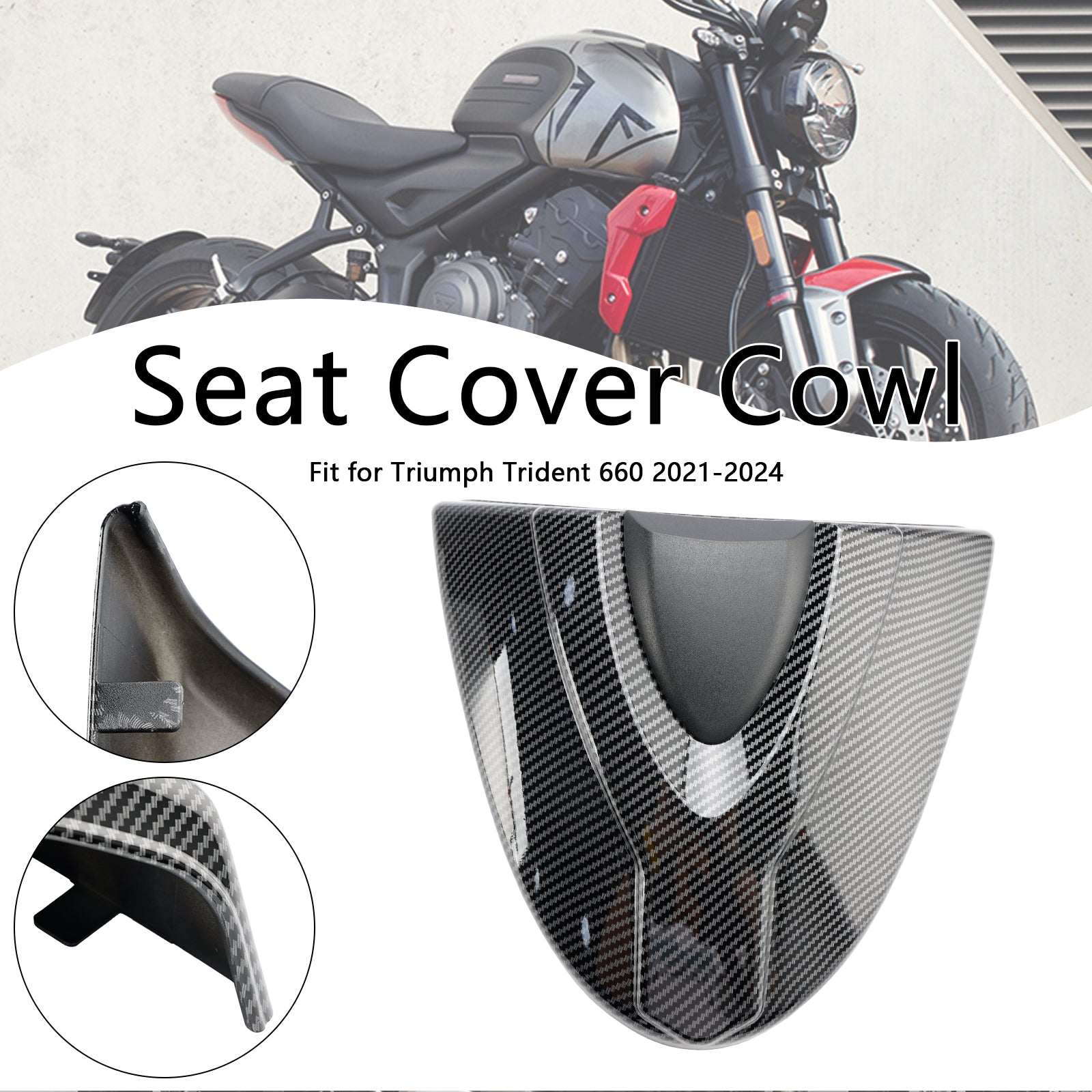 21-24 Trident 660 Tail Rear Seat Cover Fairing Cowl