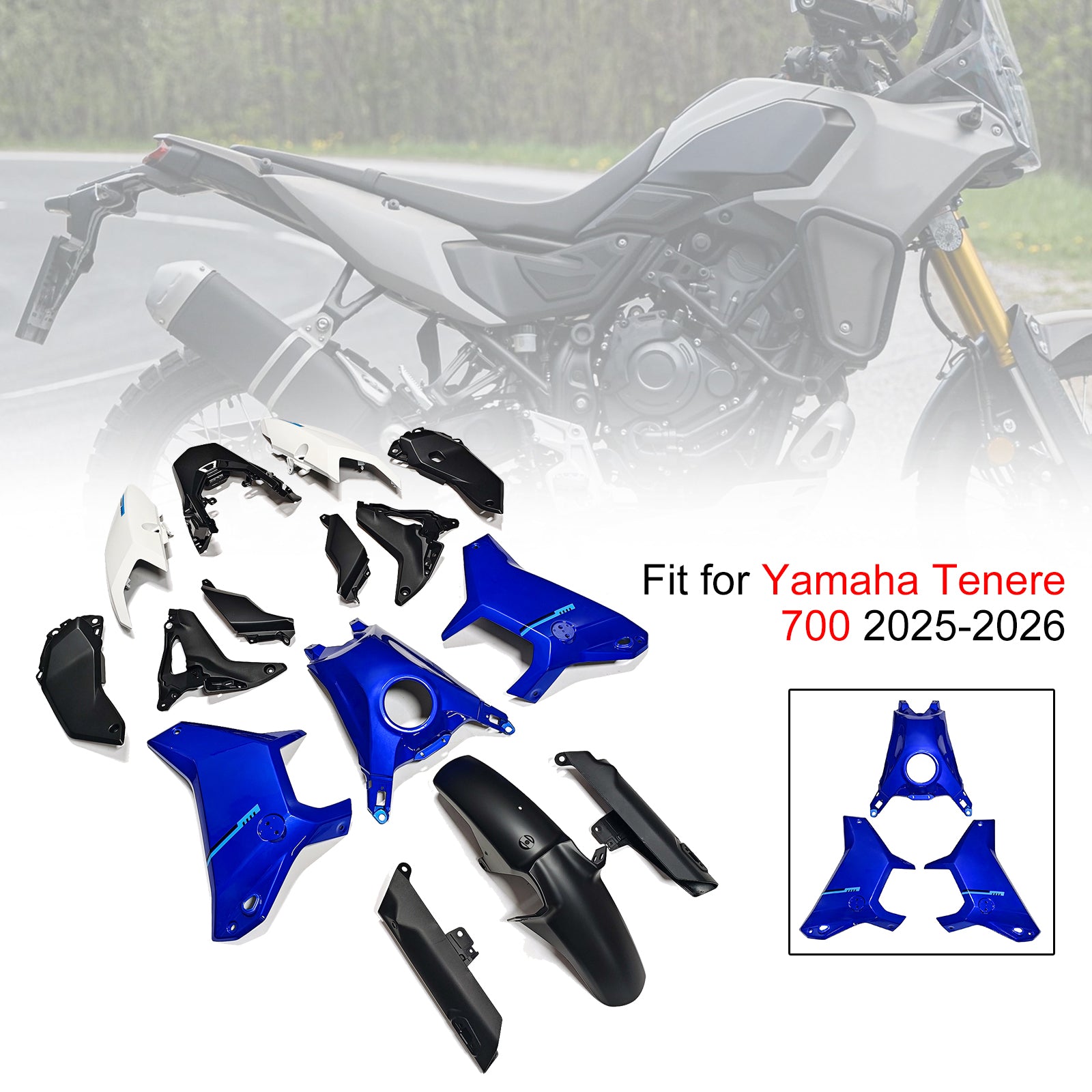 Amotopart 2025-2026 Yamaha Tenere 700 T700S Fairing Kit Collection