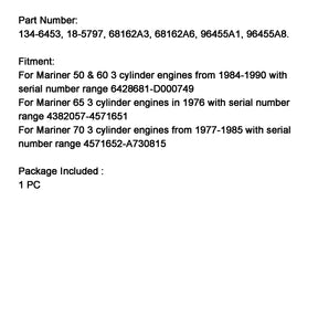 Auslöser 134-6453 18-5797 68162A3 68162A6 96455A1 für Mercury Mariner Außenbordmotor
