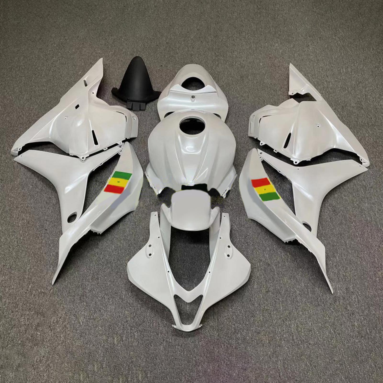 Amotopart 2007-2008 Honda CBR600RR White Fairing Kit