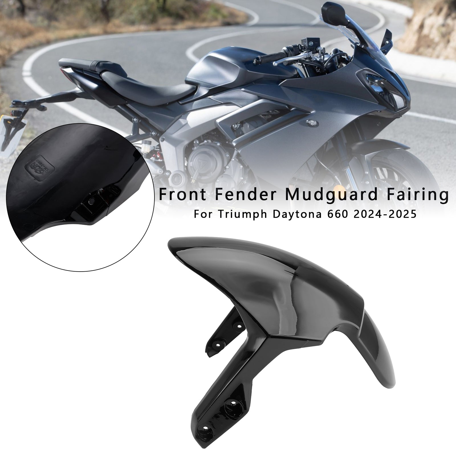 Daytona 660 2024-2025 Front Fender Mudguard Fairing Cowl