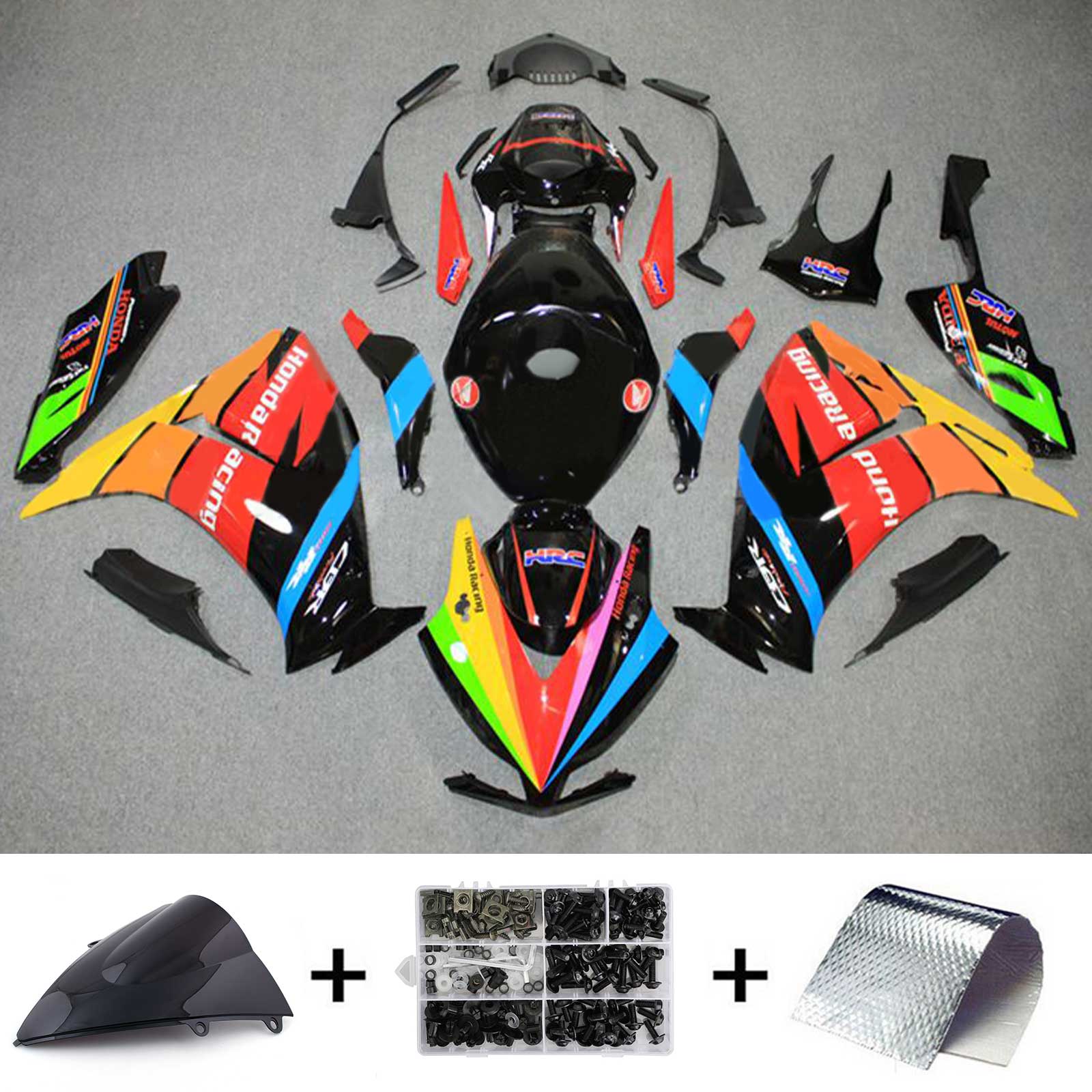 Amotopart 2012-2016 CBR1000RR Honda Kit de carenado multicolor