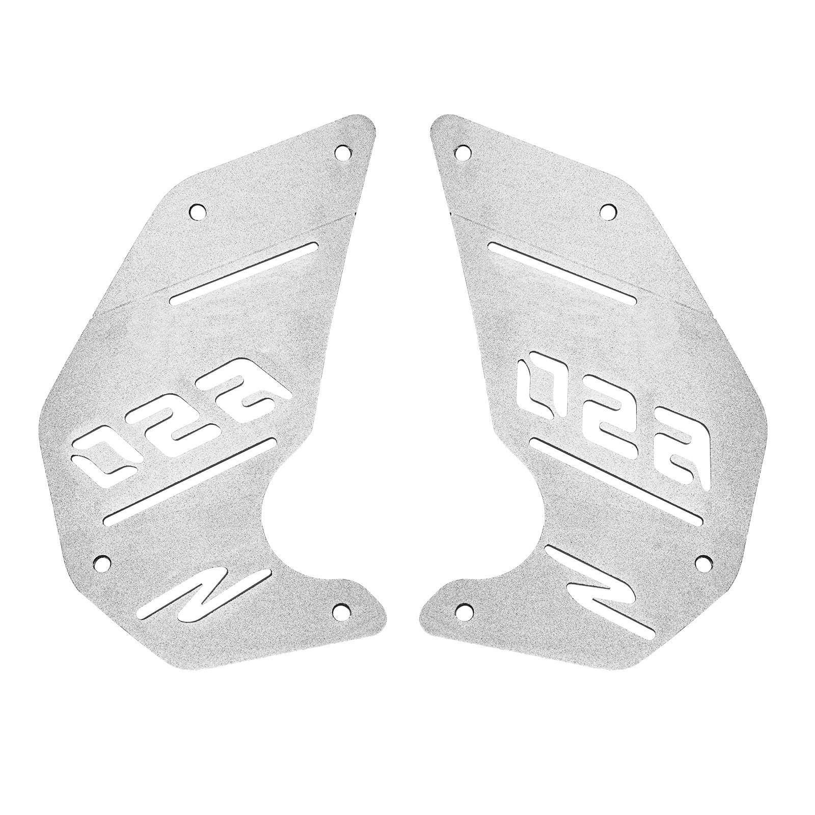 Piastra laterale motore Copertura pannello CNC Argento per Kawasaki Vulcan S En650 Vn650 15-22