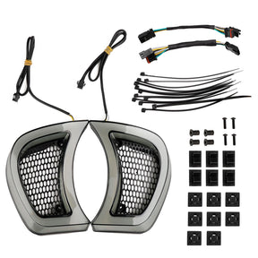 15-23 Harley FLTRX Road Glide Plug Play Headlight Fairing Vent LED Light