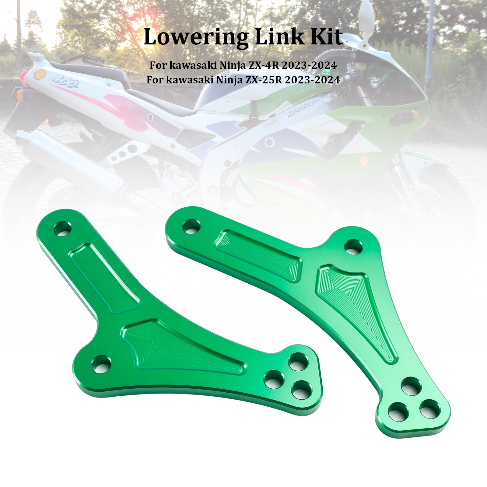 23-24 Kawasaki ZX-25R ZX-4R Liens de suspension inférieurs réglables