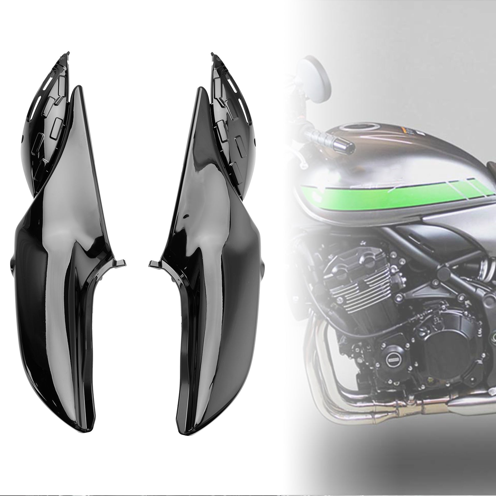 サイドフェアリング 18-24 サイド Kawasaki Z900RS フレーム パネル プロテクター フェア