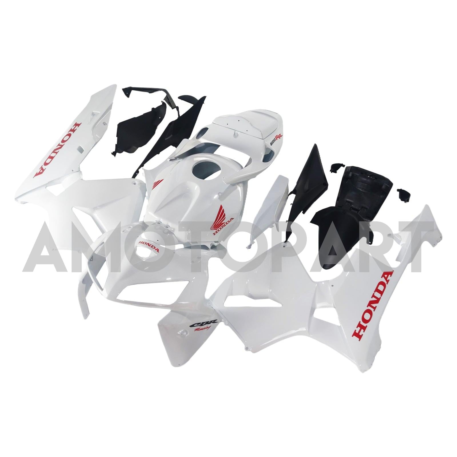 Amotopart 2005-2006 Honda CBR600RR White Fairing Kit