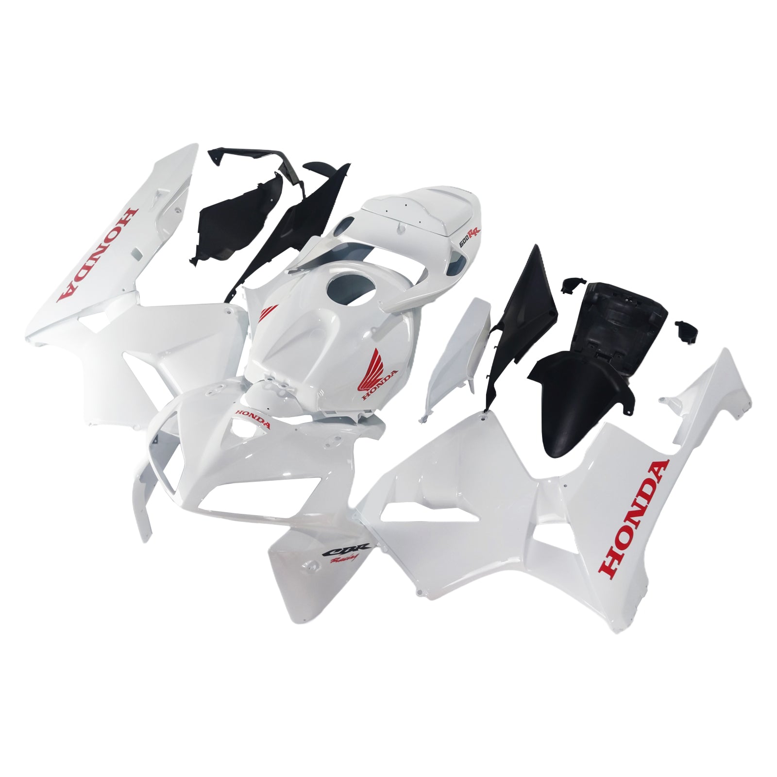 Amotopart 2005-2006 Honda CBR600RR White Fairing Kit