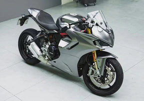 Amotopart 2021-2024 Ducati Supersport 950 / 950S Kit de carenado de titanio blanco plateado