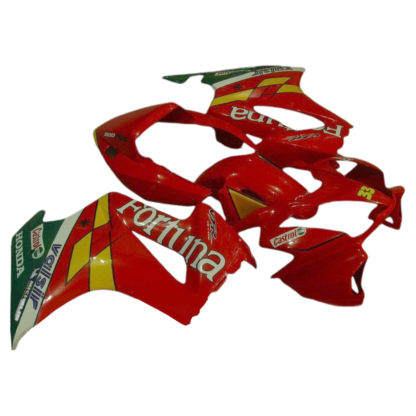 Amotopart Verkleidungssatz für Honda VFR800, Rot, 2002–2013