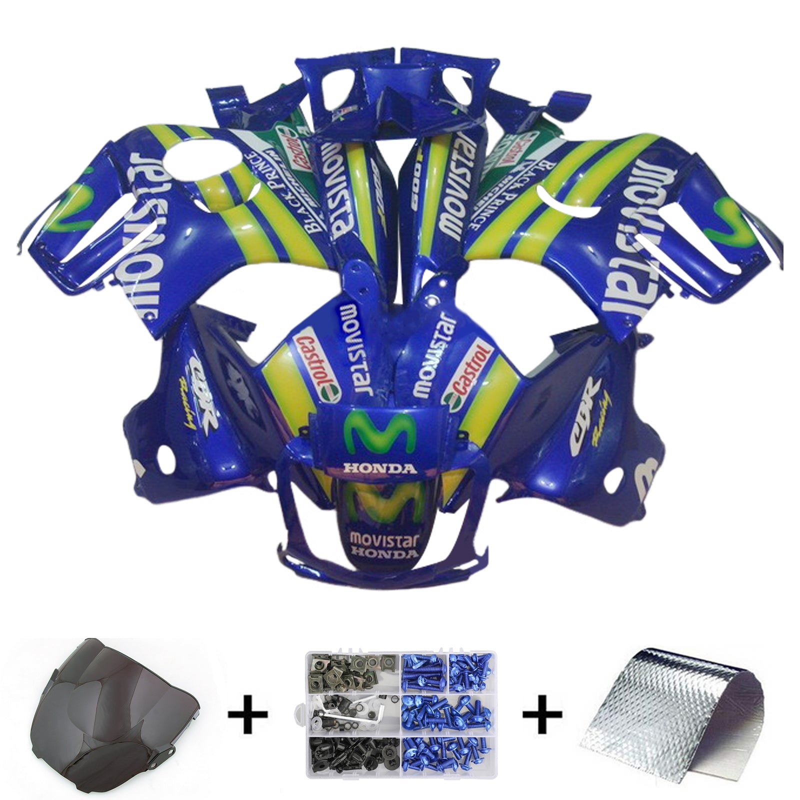 Kit carena blu Amotopart 1997-1998 Honda CBR600 F3