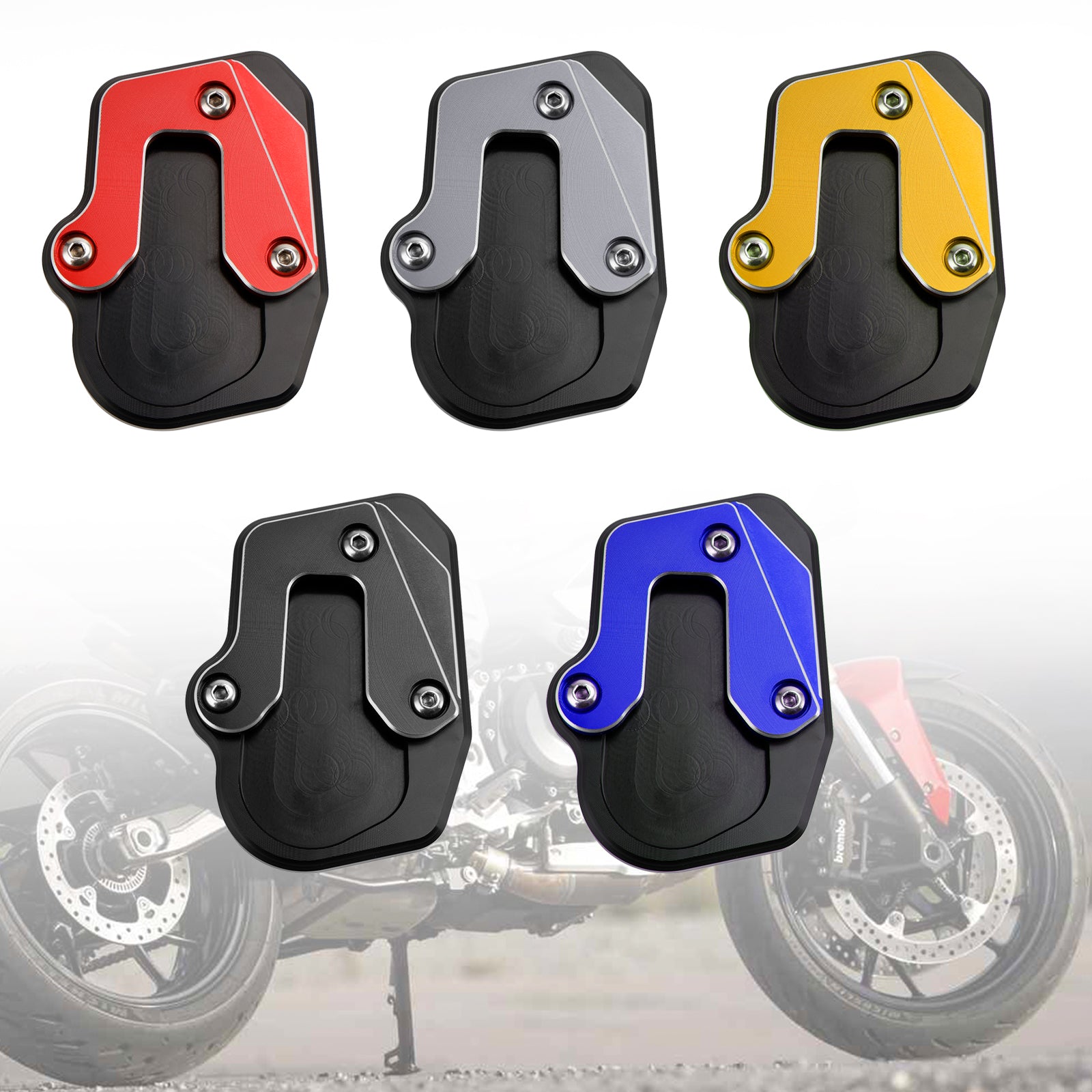 Almohadilla de placa ampliada para soporte de motocicleta, compatible con BMW F900R F900 R 2020