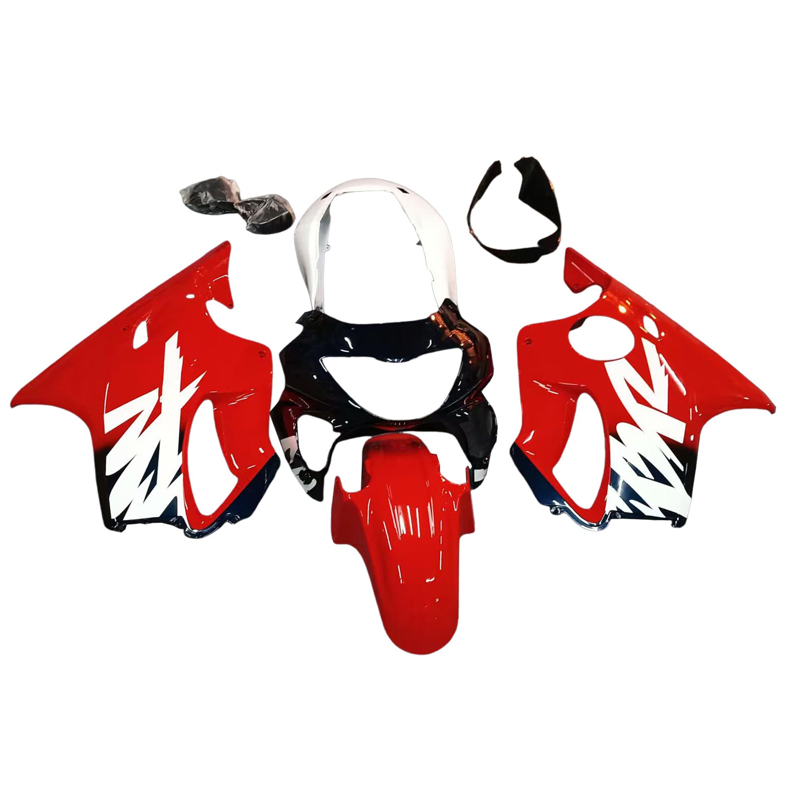 Amotopart 1999-2000 Honda CBR600 F4 Red White Black Fairing Kit
