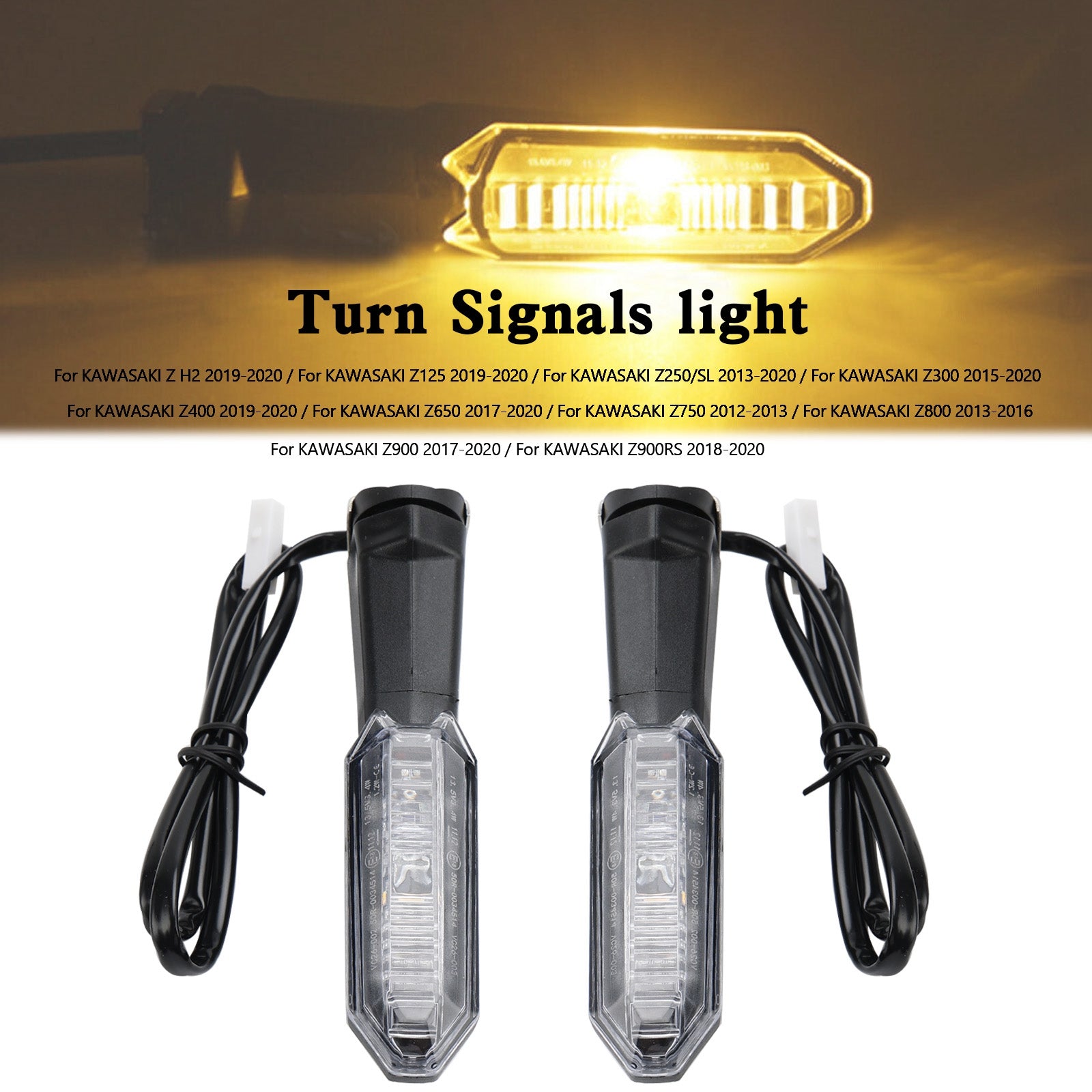 Luz intermitente para Kawasaki Z125 Z250 Z400 Z650 Z750 Z800 Z900