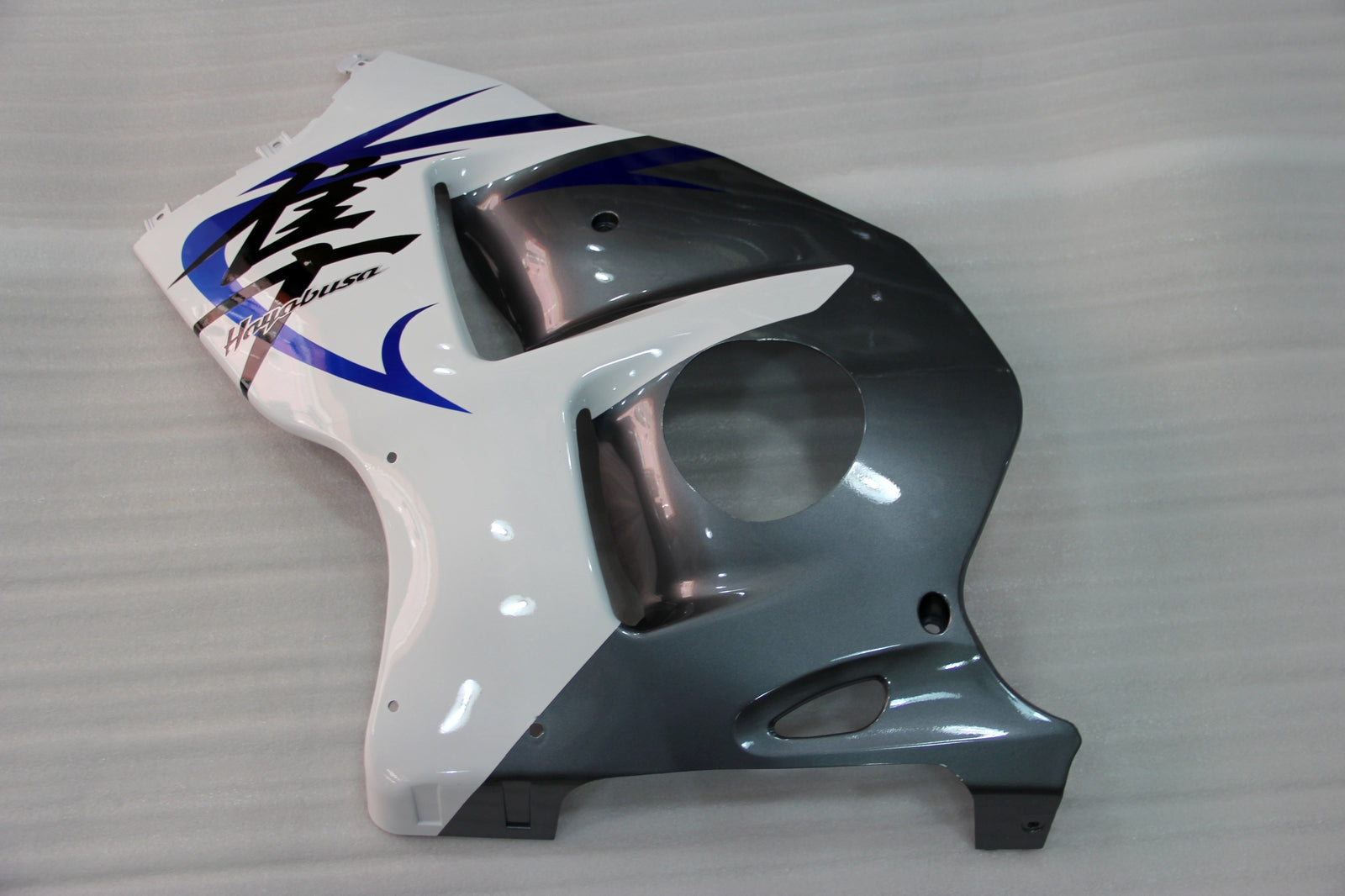 Amotopart 2008-2020 Suzuki Hayabusa GSX1300R White&Grey Fairing Kit