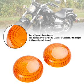 Yamaha V-Star1100 XVS650 Road Star Amber Front/Rear Turn Signals Lens Cover