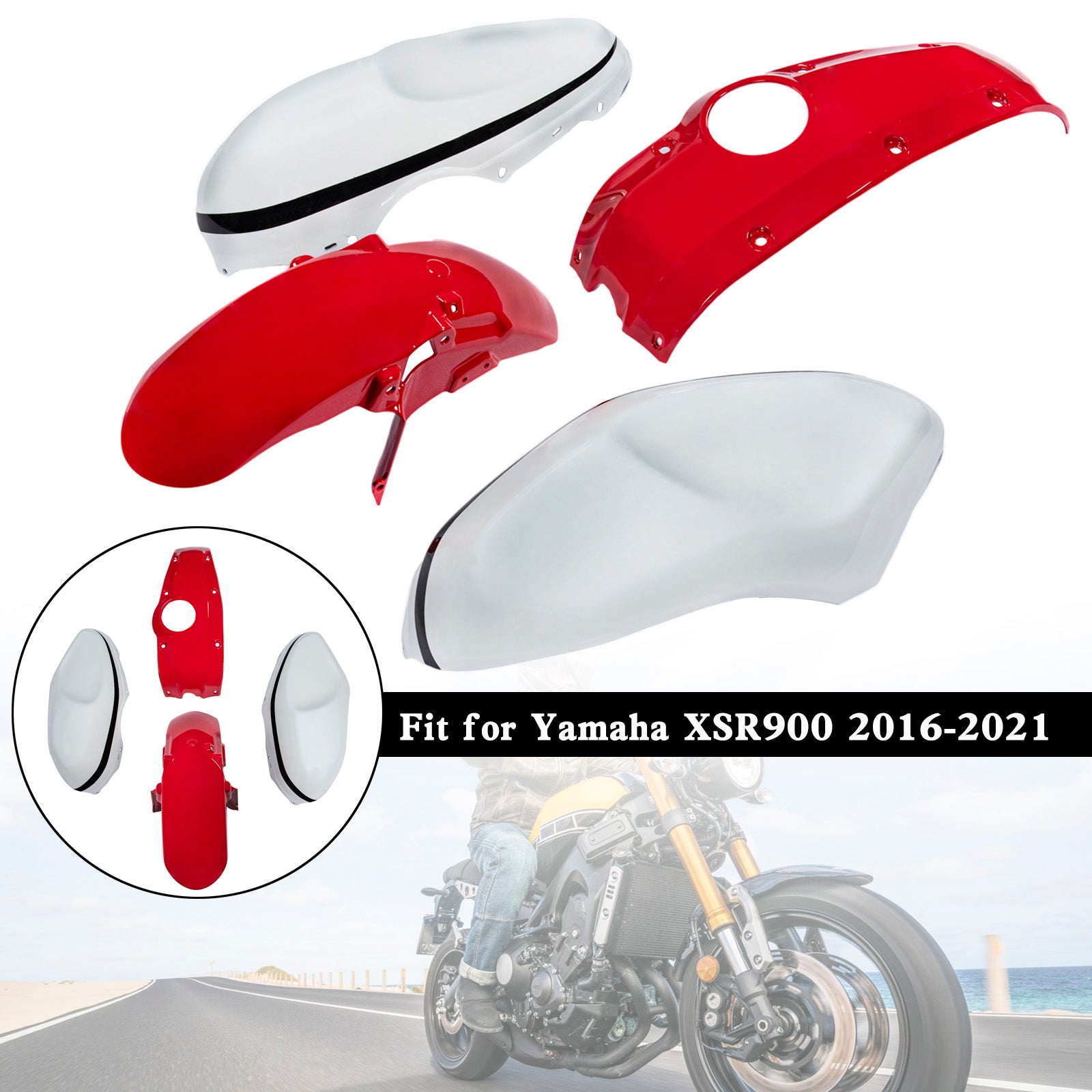 Amotopart 2016-2021 Yamaha XSR900 Fairing Kit