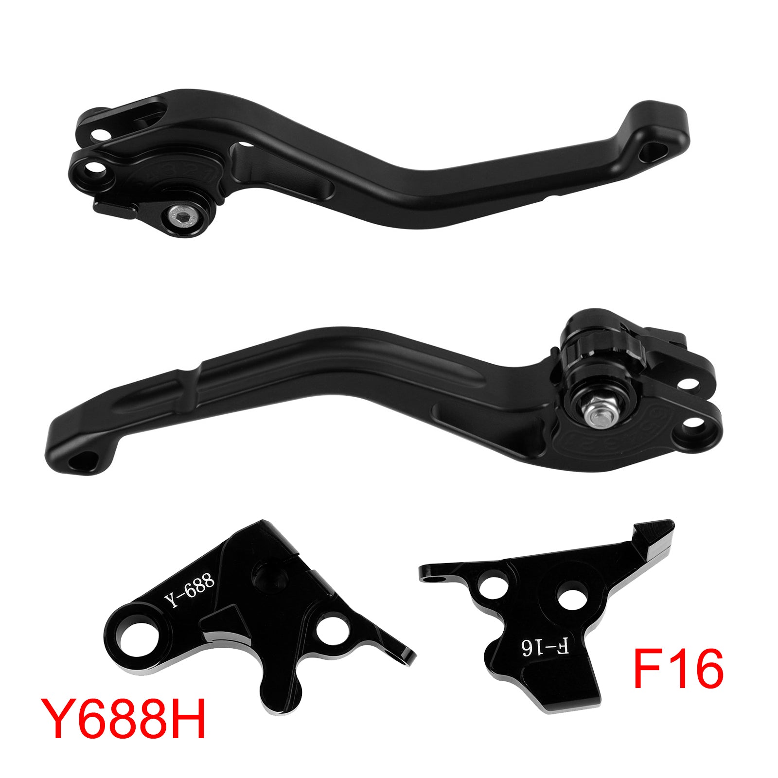 Yamaha FZ6 FAZER XSR 700 900 ABS Black NEW Short Clutch Brake Lever