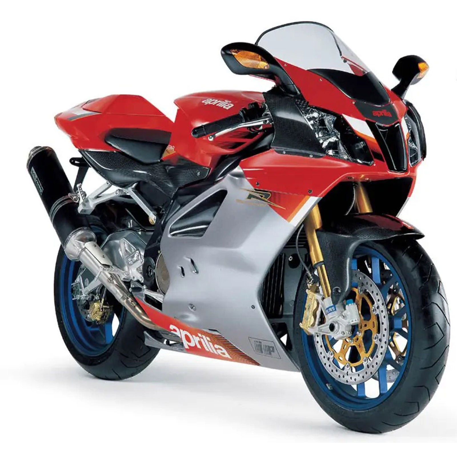 Amotopart 2003-2006 Aprilia RSV1000 Red&Grey Fairing Kit