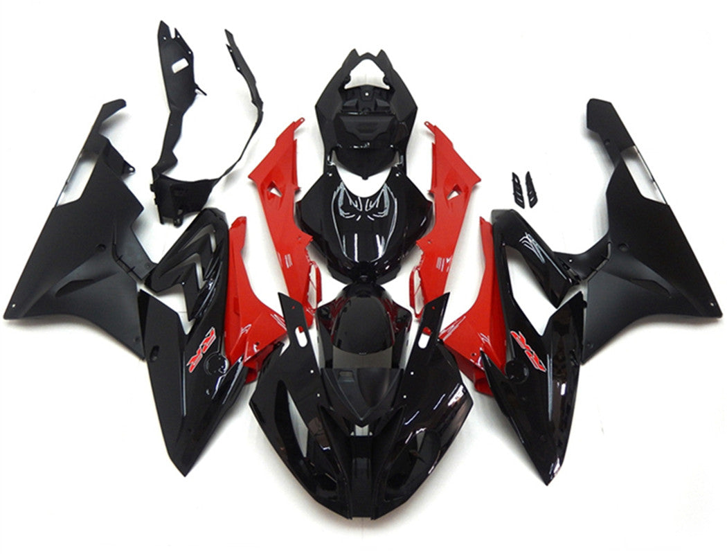 Amotopart BMW S1000RR 2015–2016 rot-schwarzes Style2-Verkleidungsset