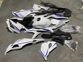 Amotopart 2019-2024 Kawasaki Ninja ZX25R ZX4R ZX4RR Schwarz-Weiß-Verkleidungssatz