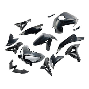 Amotopart 2022-2024 Kawasaki Versys 650/KLE 650 Bodywork Fairing Injection Unpainted Black