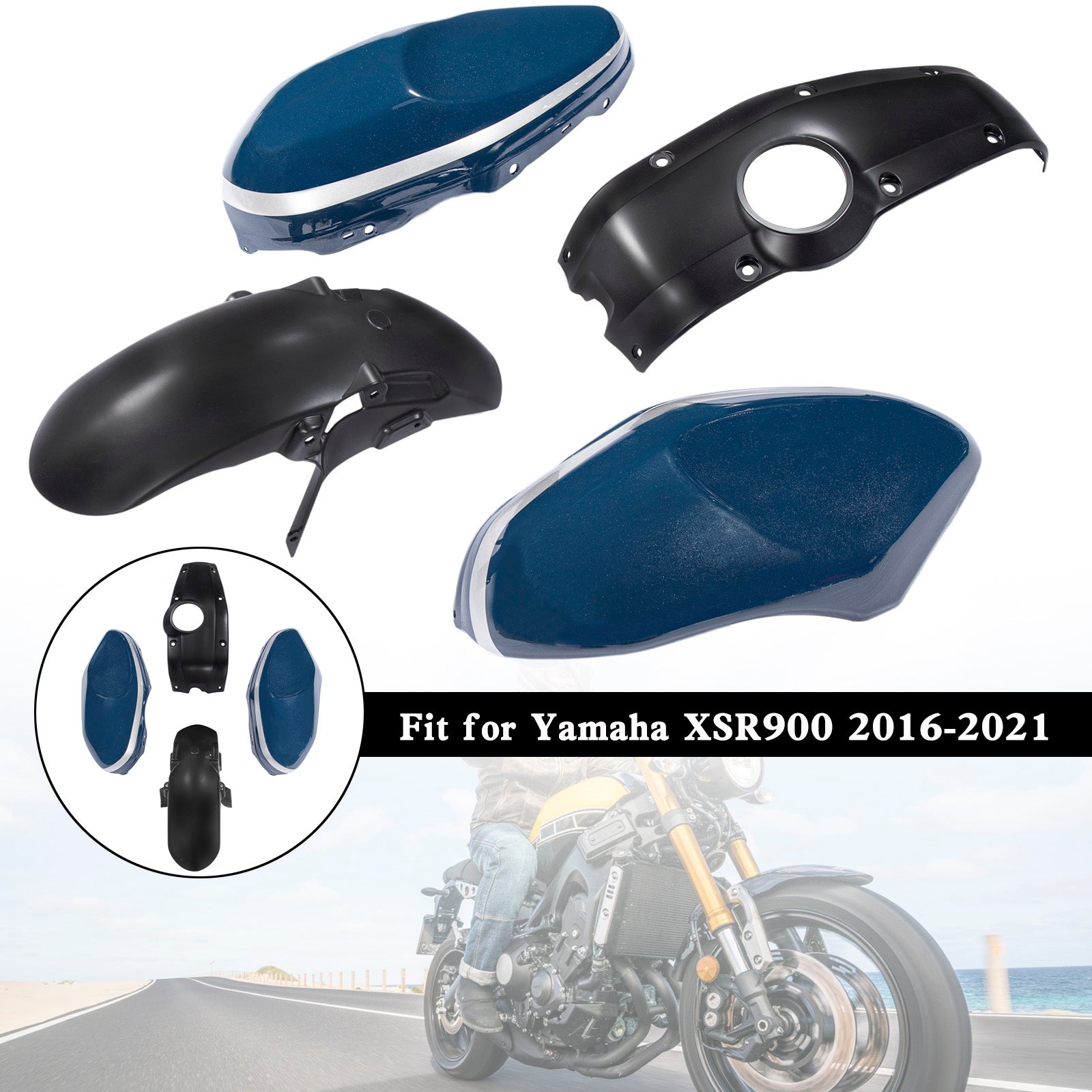 Amotopart 2016-2021 Yamaha XSR900 Fairing Kit