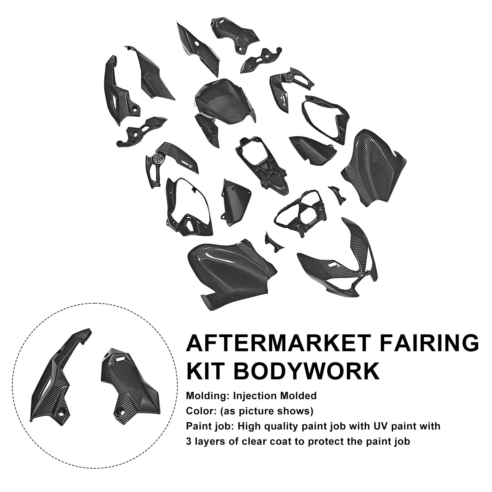 Amotopart 2025-2026 Kawasaki Z900 Fairing Kit Collection