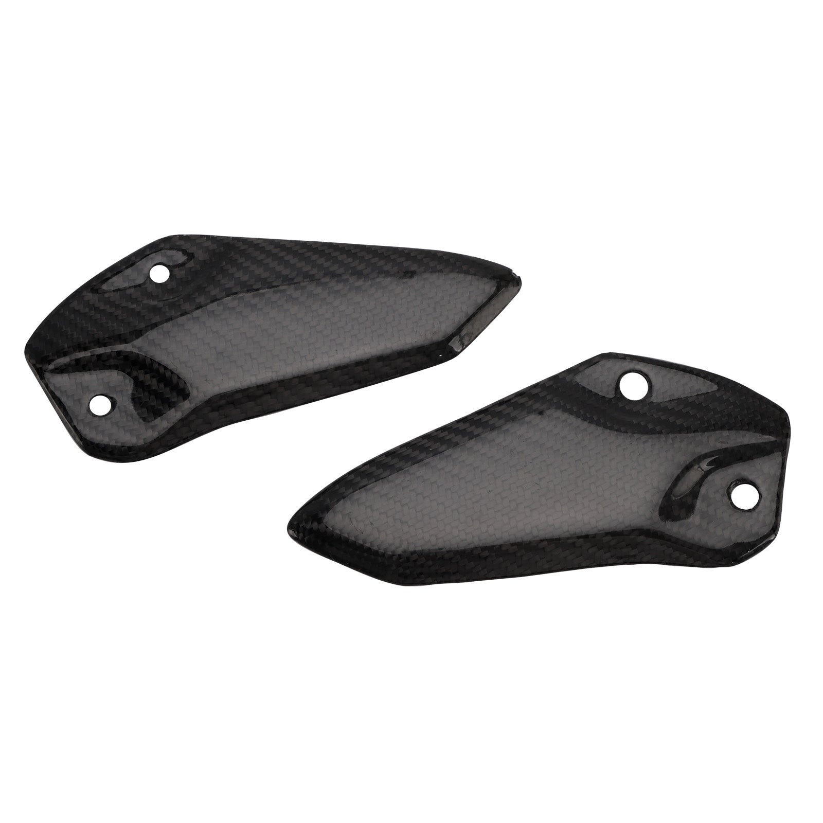 Placa de proteção para pés em fibra de carbono real Kawasaki ZX-4R ZX-4RR ZX-25R
