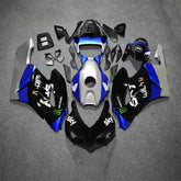 Amotopart 2004-2005 Honda CBR1000RR Bleu et Argent avec kit de carénage Monster Logo