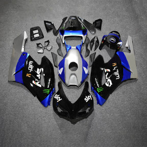 Amotopart 2004–2005 Honda CBR1000RR Blau und Silber mit Monster-Logo-Verkleidungsset