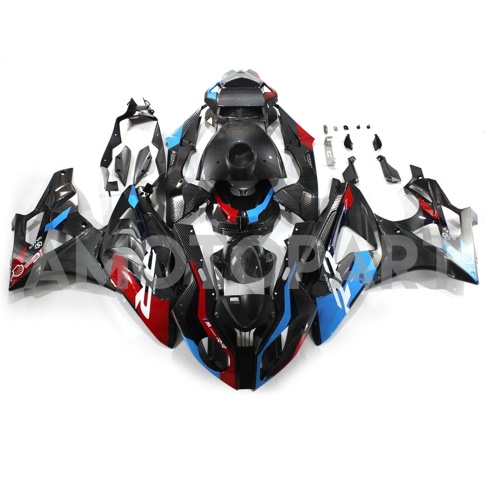 Amotopart 2009-2014 BMW S1000RR Carbon Fiber Pattern Fairing Kit