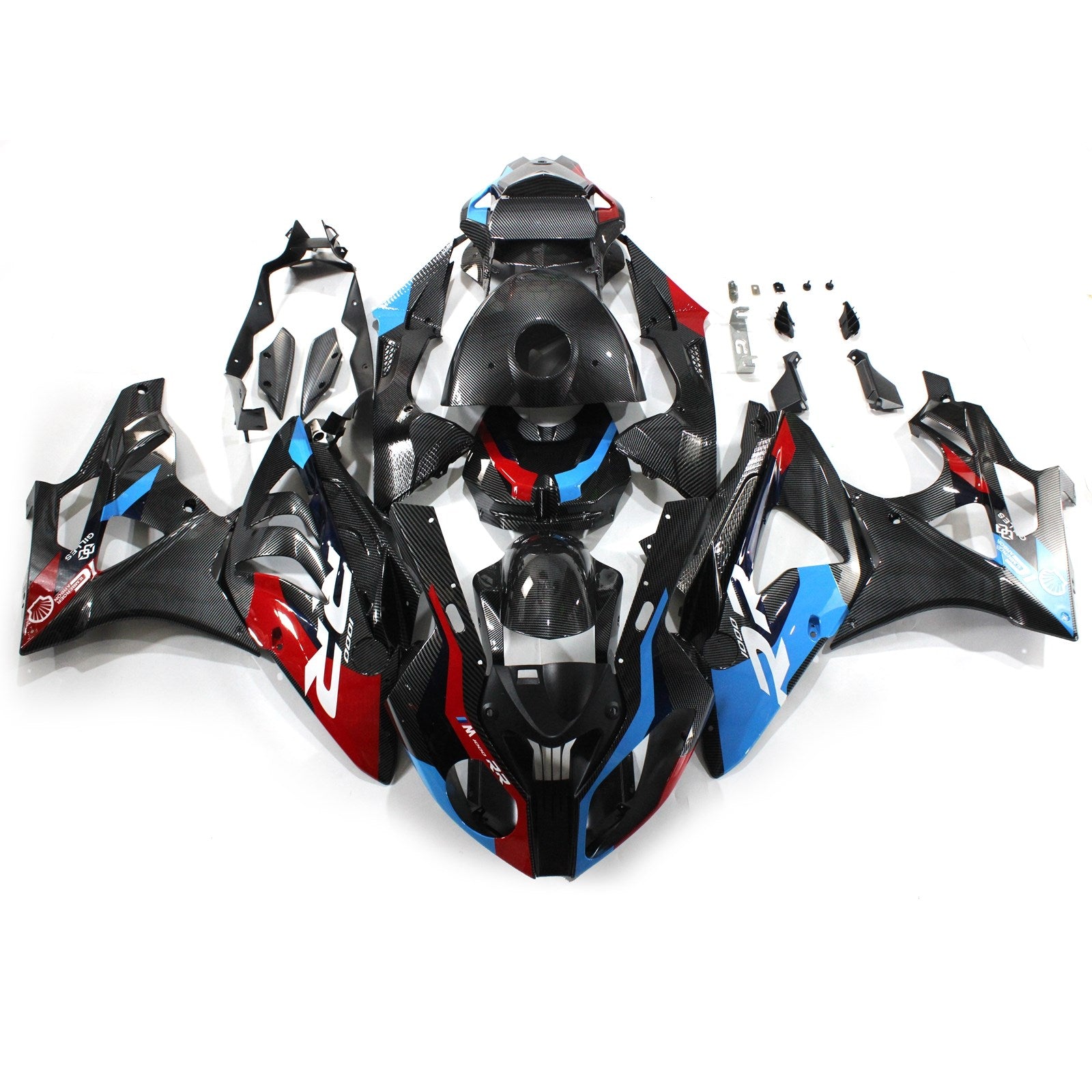 Amotopart 2009-2014 BMW S1000RR Carbon Fiber Pattern Fairing Kit