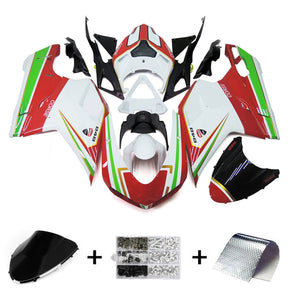 Amotopart All Years Ducati 1098 1198 848 Black Red White Fairing Kit