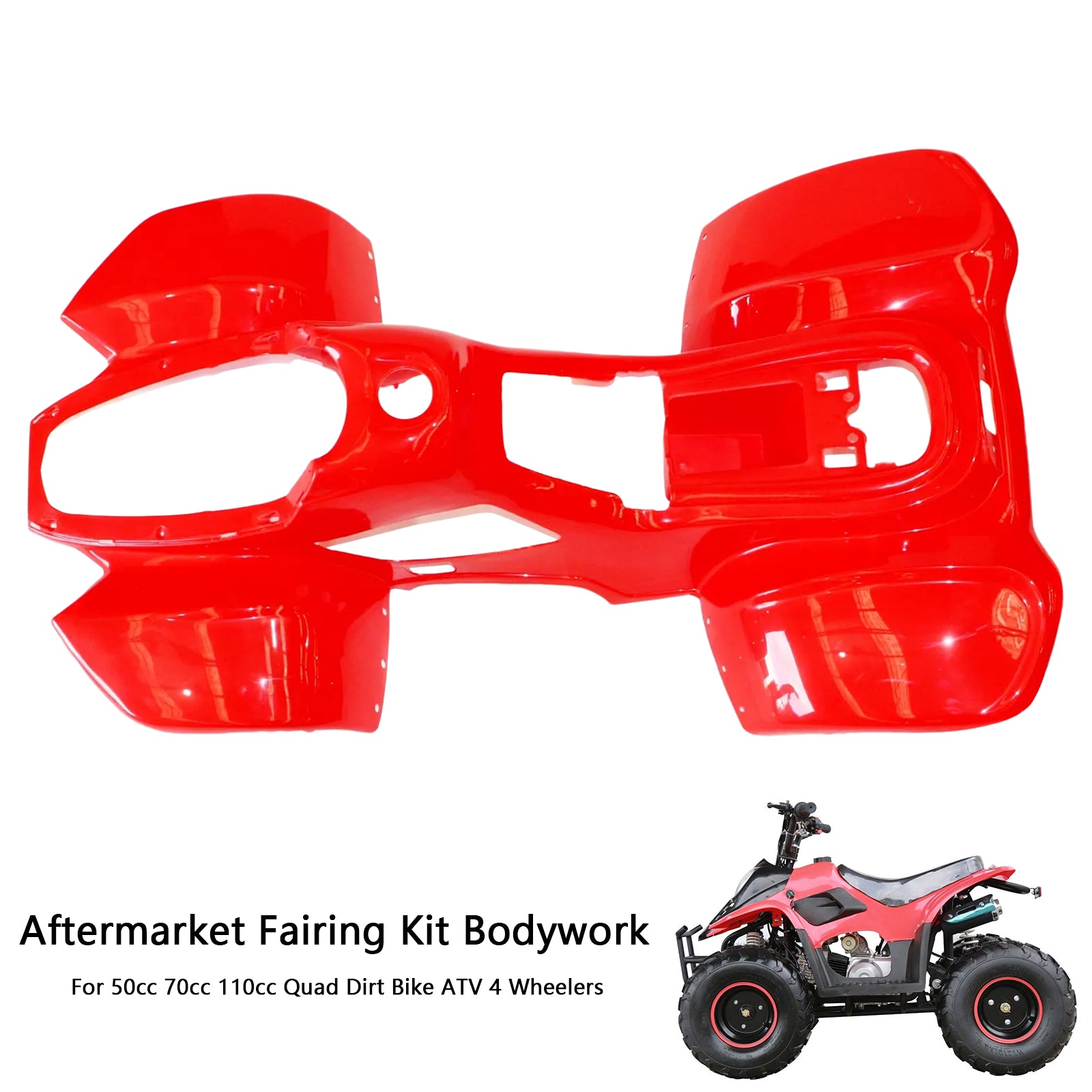 Amotopart For 50cc 70cc 110cc Quad Dirt Bike Atv 4 Wheelers Fairing Kit Collection